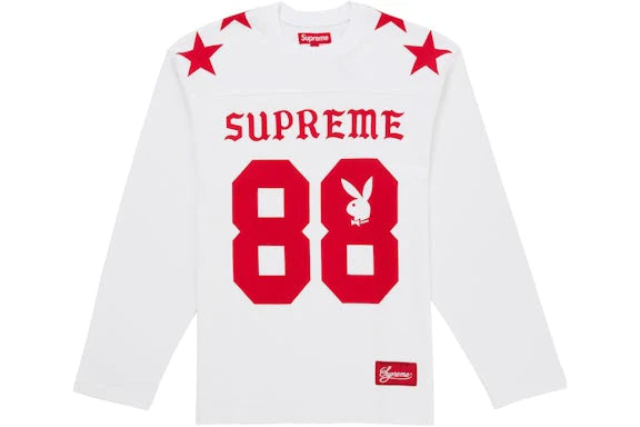 longsleeve white/red