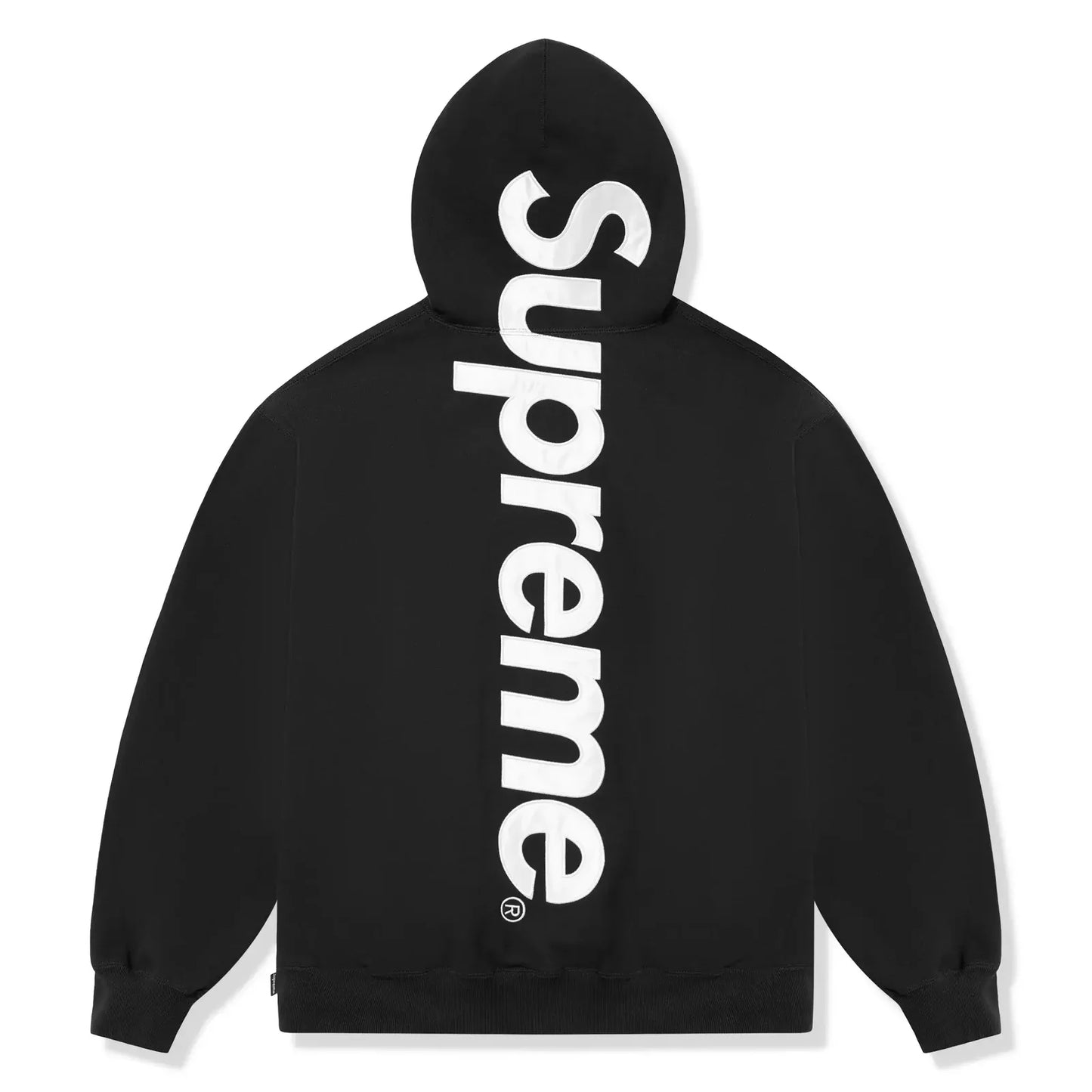 Sup appliqué hoodie black